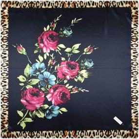 img 1 attached to Corciova Feeling Headscarf Flowers Pattern Women's Accessories for Scarves & Wraps