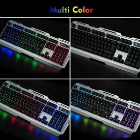 img 1 attached to 🖥️ Mac Compatible 104-key Keyboard for PC Gamers