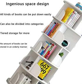 img 2 attached to FSIGOM Rotating Bookshelf Childrens Multifunctional