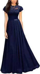 img 4 attached to Miusol Womens Retro Ruffle Bridesmaid Women's Clothing for Dresses