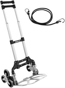 img 4 attached to 🛒 Adjustable Climbing Three Wheels Supermarket Trolley - Portable Edition