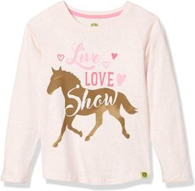 img 3 attached to 👚 John Deere Long Sleeve Tee for Girls