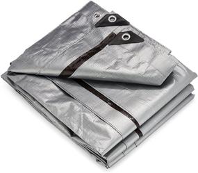 img 1 attached to 🏕️ 2 пакета двусторонних тяжелых водонепроницаемых тентов 6x8 с металлическими люверсами - идеально подходят для крыши, кемпинга, отдыха на открытом воздухе, патио - защита от дождя или солнца