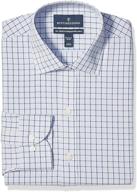 amazon brand buttoned xtra slim windowpane men's clothing and shirts: elevate your style with sleek windowpane design logo