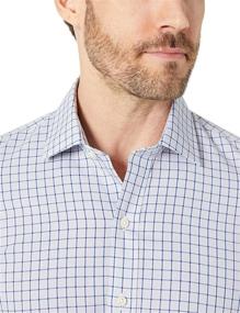 img 2 attached to Amazon Brand Buttoned Xtra Slim Windowpane Men's Clothing and Shirts: Elevate Your Style with Sleek Windowpane Design