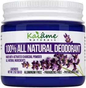 img 4 attached to 🌿 Kaiame Naturals Natural Deodorant (Lavendar) with Activated Charcoal Powder - Aluminum Free, Paraben Free, Organic Ingredients