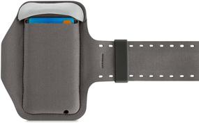 img 3 attached to 📱 Belkin Slim-Fit Plus Armband: Perfect Companion for iPhone 6/6s & Fitbit Wearables (Black/Gray)