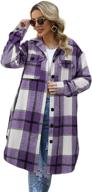 sikaini shacket vintage flannel oversized women's clothing for coats, jackets & vests logo