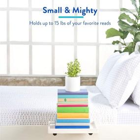 img 3 attached to BedShelfie: The Ultimate Bedside Shelf for Bed and Bunk Bed - 4 Colors / 🛏️ 5 Styles | Best College Dorm Room Essential as Featured on Business Insider (Original Size, Bamboo White)