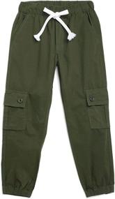 img 4 attached to Chopper Club Regular Trousers Military Boys' Clothing