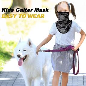 img 2 attached to FMDAN Multicolored Gaiter Bandana 200121A: Boys' Cold Weather Accessories