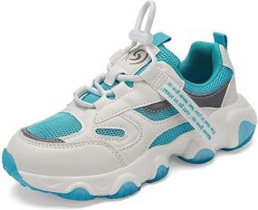 img 1 attached to Hetios Lightweight Breathable Athletic Girls' Sneakers – Optimal Choice for Active Individuals