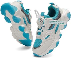 img 3 attached to Hetios Lightweight Breathable Athletic Girls' Sneakers – Optimal Choice for Active Individuals