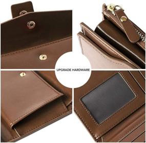 img 1 attached to Bifold Wallet Capacity Leather Credit Women's Handbags & Wallets in Wallets