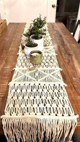 img 3 attached to 🎀 Niustyle Macrame Bohemia Handwoven Wedding Décor Masterpiece