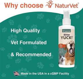 img 2 attached to NaturVet Bitter Yuck No Chew Spray – Non-Staining Water Based Formula Deters Pets from Chewing Furniture, Paws, Wounds & More – Ideal for Cats & Dogs