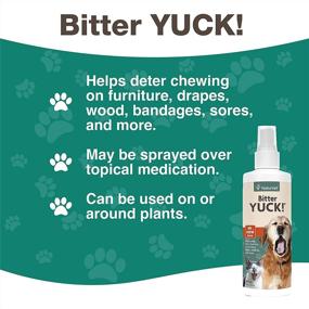 img 1 attached to NaturVet Bitter Yuck No Chew Spray – Non-Staining Water Based Formula Deters Pets from Chewing Furniture, Paws, Wounds & More – Ideal for Cats & Dogs