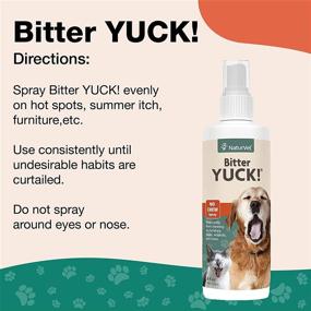 img 3 attached to NaturVet Bitter Yuck No Chew Spray – Non-Staining Water Based Formula Deters Pets from Chewing Furniture, Paws, Wounds & More – Ideal for Cats & Dogs