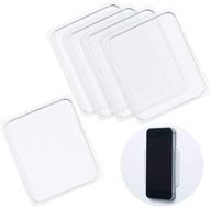 📱 silicone gel pads - pack of 15 anti-slip sticky gripping pads for car, cell-phone, and office use logo