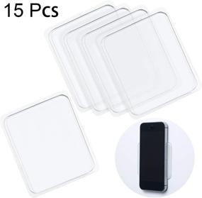 img 3 attached to 📱 Silicone Gel Pads - pack of 15 Anti-Slip Sticky Gripping Pads for Car, Cell-Phone, and Office Use