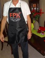 🔥 water-resistant adjustable grill apron for fighter pilots in the kitchen - easy to clean and kitchen-ready logo