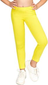 img 4 attached to ✨ Quality Organic Cotton Leggings for Girls - CAOMP Girls' Clothing Collection