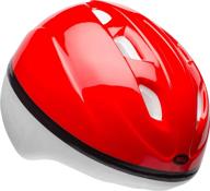 🚴 stay safe and stylish with the bell 7090883 shadow toddler helmet in vibrant red - 48-52cm logo