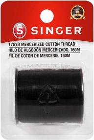 img 3 attached to 🧵 SINGER 65051 Black Mercerized Cotton Sewing Thread - 175 Yards: Ideal for All Sewing Projects
