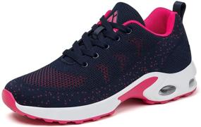 img 4 attached to 👟 Mishansha Women's Cushion Sneakers: Optimized Athletic Walking Shoes