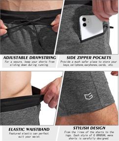 img 1 attached to Premium G Gradual Men's 7" Athletic Gym Shorts: Quick Dry Workout Running Shorts with Convenient Zipper Pockets