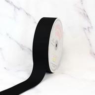 🎀 versatile and stylish creative ideas solid grosgrain ribbon - 1.5 inch x 50 yards - black logo