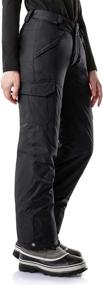 img 3 attached to Winter Snow Pants for Women: ❄️ TSLA Waterproof Ski Pants & Ripstop Snowboard Bottoms