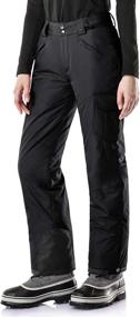 img 4 attached to Winter Snow Pants for Women: ❄️ TSLA Waterproof Ski Pants & Ripstop Snowboard Bottoms