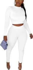 img 4 attached to Womens Workout Tracksuit Outfits Legging Sports & Fitness and Team Sports