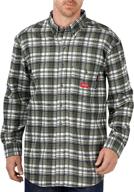 🔥 flame resistant sleeve plaid shirt - dickies - size xxxl - men's clothing logo