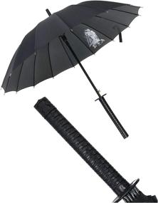 img 4 attached to 🌂 Kurop Samurai Japanese Handle Umbrella