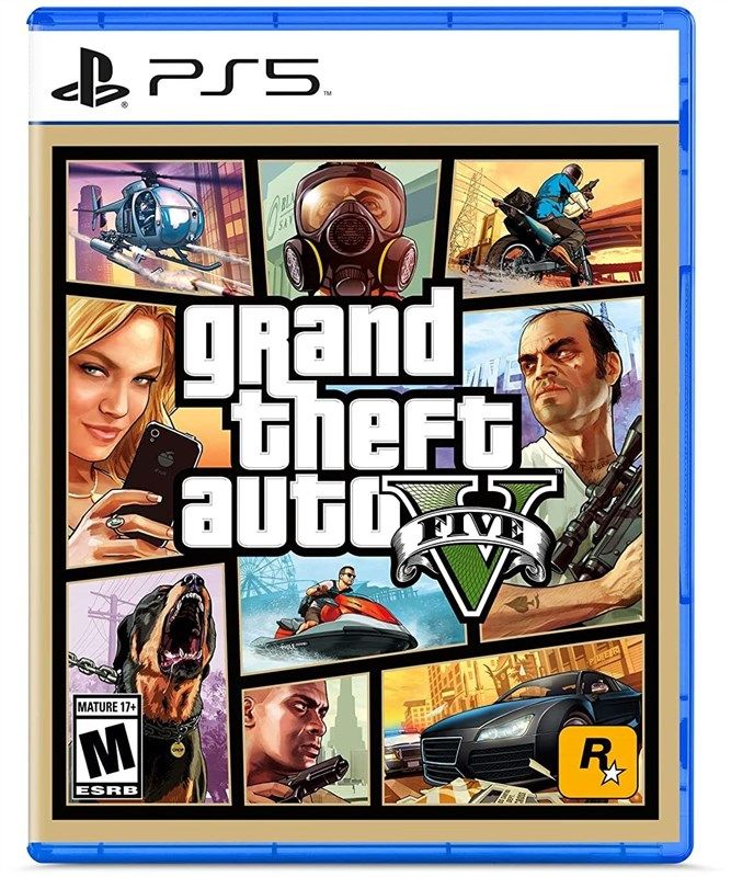 grand theft auto v playstation 5 로고