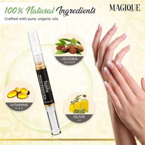 img 3 attached to VitalePen Cuticle Oil for Nails - Nail Oil Pen for Manicure - Nail Care 💅 Oil Pens with Vitamins A & E - Pack of 2 Pens - Magique VitalePen .14oz