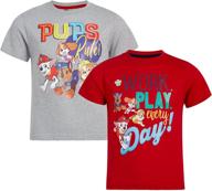 👕 футболка для мальчиков nickelodeon - набор майек paw patrol и spongebob (малыш/мальчик) логотип