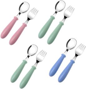 img 4 attached to Toddler Stainless Utensils ChildrenS Cutlery