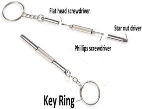 img 1 attached to Keychain Eyeglass Screwdriver Stainless Sunglasses