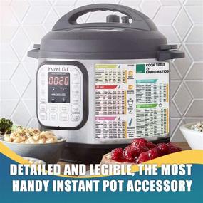 img 2 attached to 🍲 Набор магнитных шпаргалок Ultimate Instant Pot: Магниты для быстрого справочного руководства для аксессуаров Instant Pot, включена книга с здоровыми рецептами.