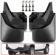 a-premium splash guards mud flaps mudguards set for hummer h3 2006-2010 – front and rear, 4-piece kit logo