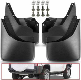 img 4 attached to A-Premium Набор брызговиков-лепестков Mud Flaps Mudguards для Hummer H3 2006-2010 - передние и задние, набор из 4 штук