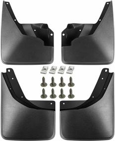 img 3 attached to A-Premium Набор брызговиков-лепестков Mud Flaps Mudguards для Hummer H3 2006-2010 - передние и задние, набор из 4 штук