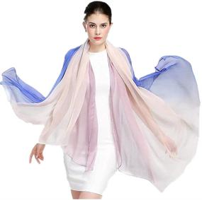 img 1 attached to Womens Fashion Designer Lightweight Sunscreen Women's Accessories in Scarves & Wraps