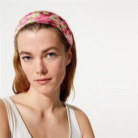 img 1 attached to 🌸 Stylish and Functional 12 Pack Women's Boho Printed Headbands - Perfect for Yoga, Running, and Sports