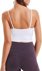 img 2 attached to UOTJCNR Women's Longline Padded Sports Bra Yoga 🏋️ Tank Top for Workout, Fitness, Running - Crop Top Camisole