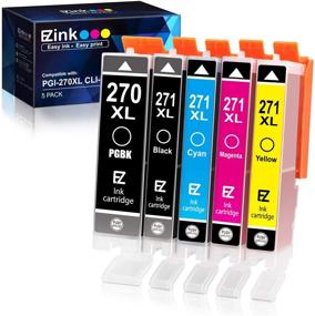 img 4 attached to 🖨️ E-Z Ink (TM) Compatible Cartridge Set for Canon PGI-270XL CLI-271XL, 5 Pack - MG6820 MG5720 MG7720