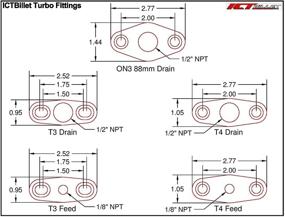 img 1 attached to GT40 GT55 Billet Supply Flange Garrett